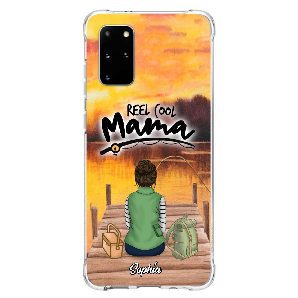 Custom Personalized Fishing Mom Phone Case - Mother's Day Gift Idea For Fishing Lovers - Reel Cool Mama - Case for iPhone/Samsung