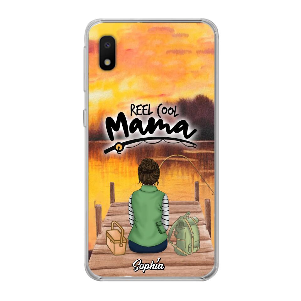 Custom Personalized Fishing Mom Phone Case - Mother's Day Gift Idea For Fishing Lovers - Reel Cool Mama - Case for iPhone/Samsung