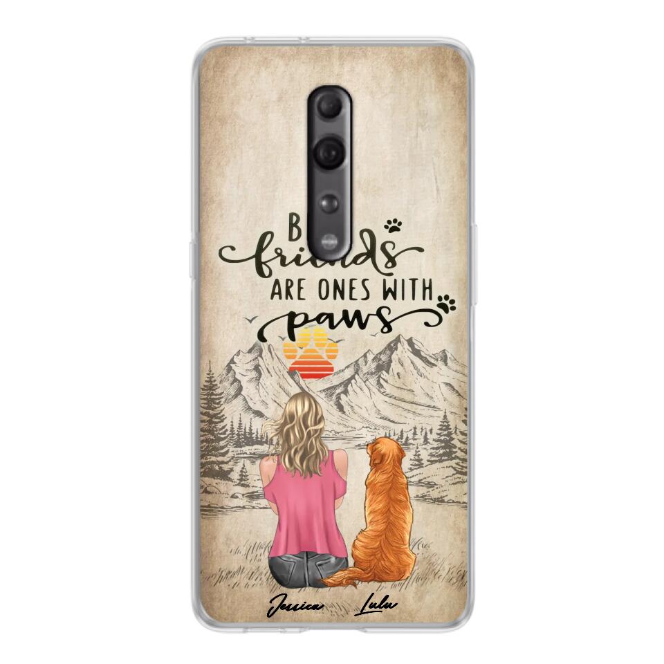 Personalized Dog Mom Phone Case - Up to 5 Dogs - Gift Idea For Mother's Day/Dog Lovers - Best Friends Are Ones With Paws - Case For Xiaomi/ Oppo/ Huawei