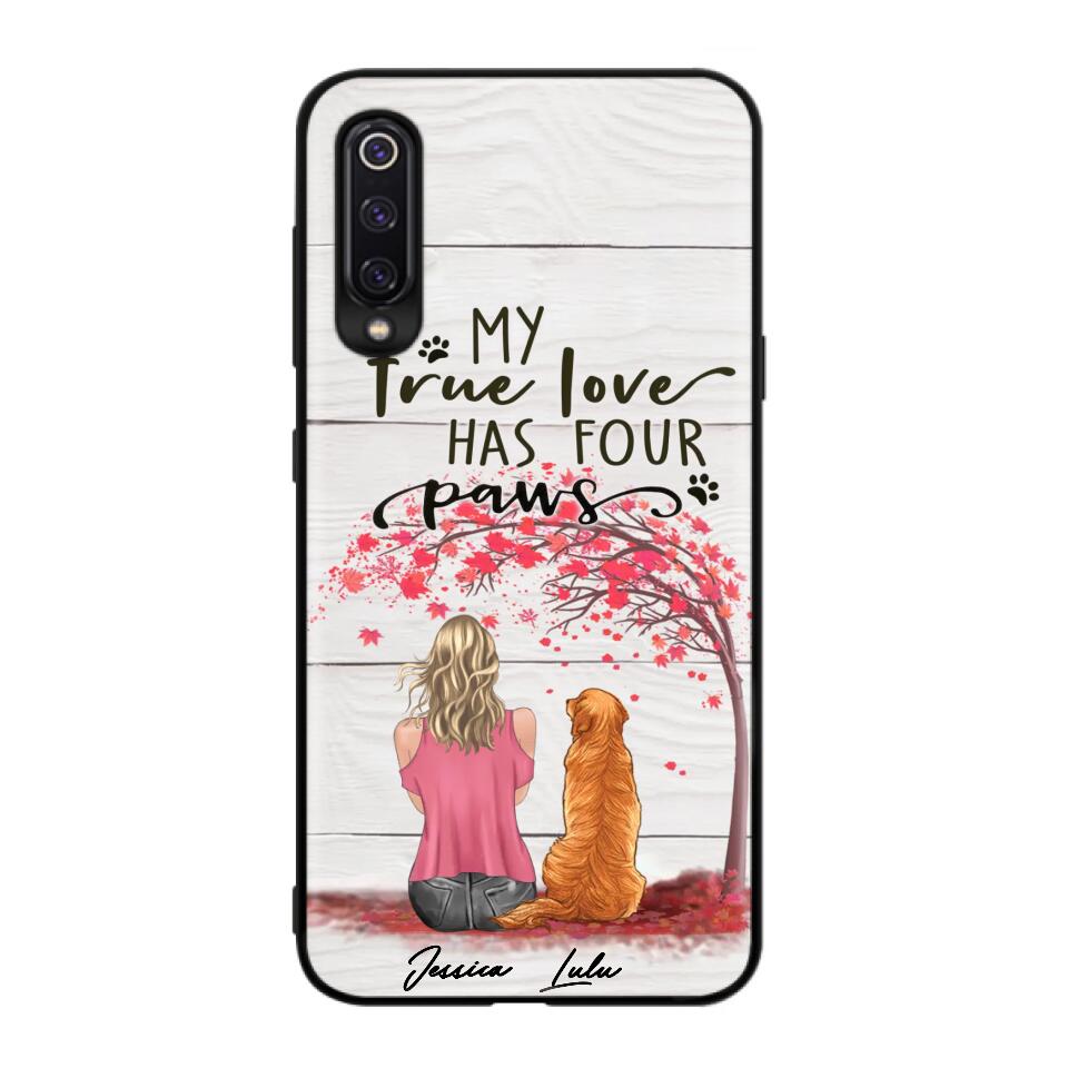 Personalized Dog Mom Phone Case - Up to 5 Dogs - Gift Idea For Mother's Day/Dog Lovers - My True Love Has Four Paws - Case For Xiaomi/ Oppo/ Huawei