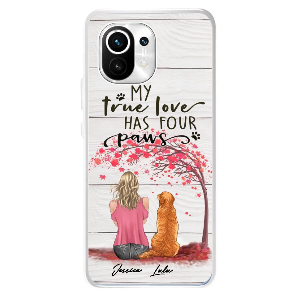 Personalized Dog Mom Phone Case - Up to 5 Dogs - Gift Idea For Mother's Day/Dog Lovers - My True Love Has Four Paws - Case For Xiaomi/ Oppo/ Huawei