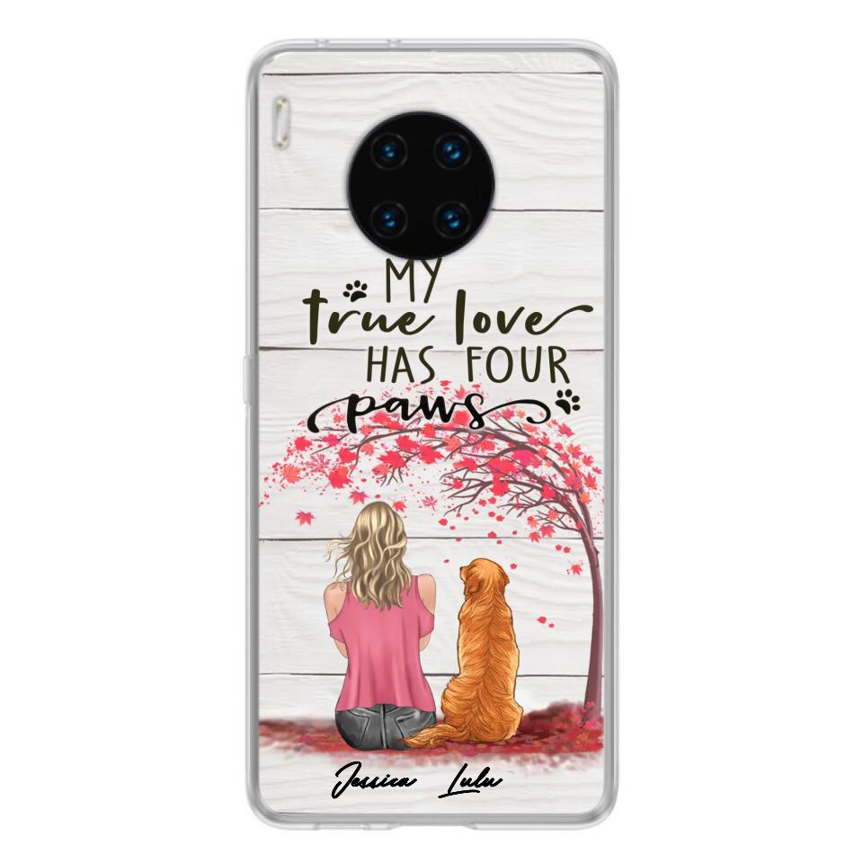 Personalized Dog Mom Phone Case - Up to 5 Dogs - Gift Idea For Mother's Day/Dog Lovers - My True Love Has Four Paws - Case For Xiaomi/ Oppo/ Huawei