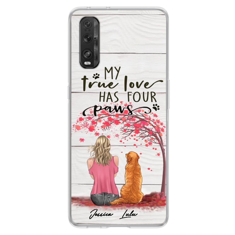 Personalized Dog Mom Phone Case - Up to 5 Dogs - Gift Idea For Mother's Day/Dog Lovers - My True Love Has Four Paws - Case For Xiaomi/ Oppo/ Huawei
