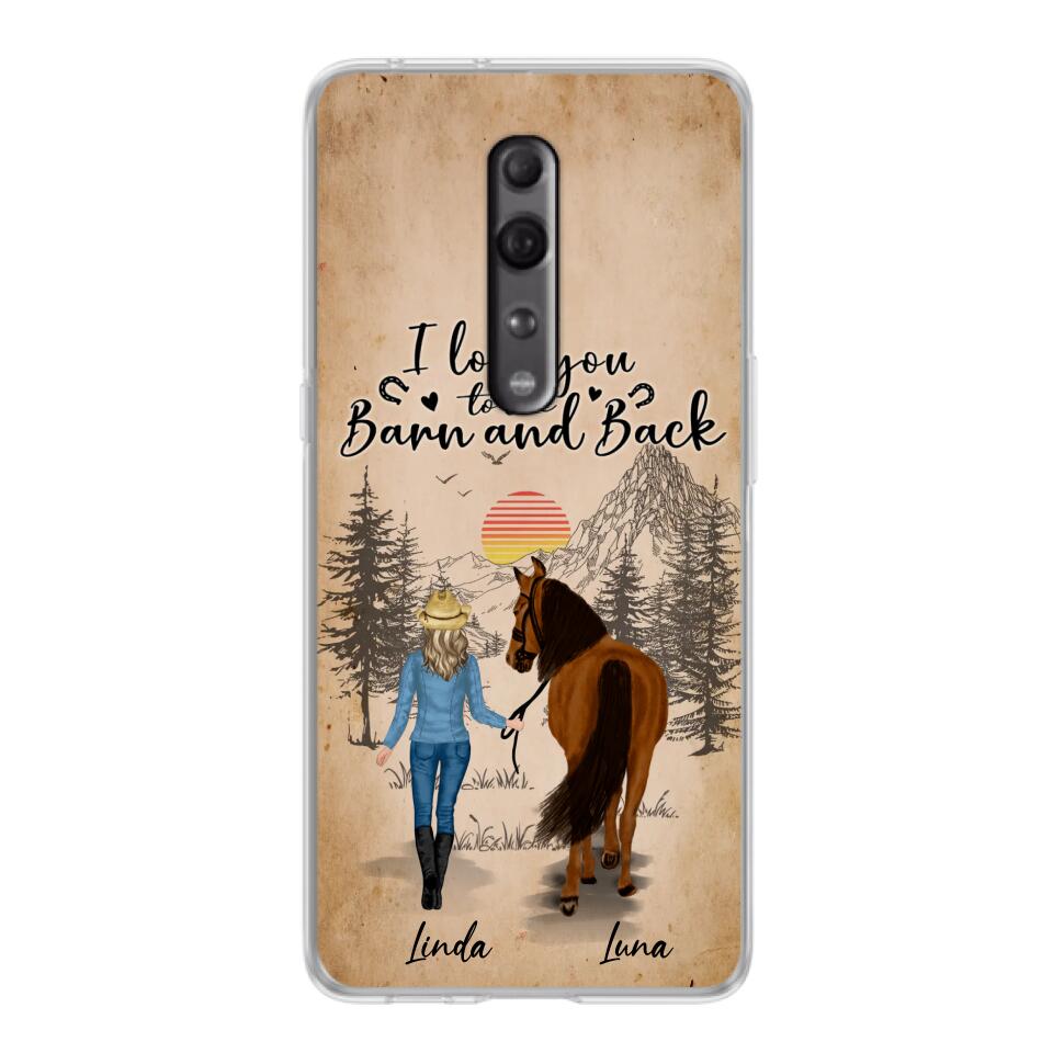 Personalized Horse Girl Phone Case - Gift Idea For Horse Lovers/Girl - Up to 6 Horses - Just A Girl Who Loves Horses - Case For Oppo/Xiaomi/Huawei