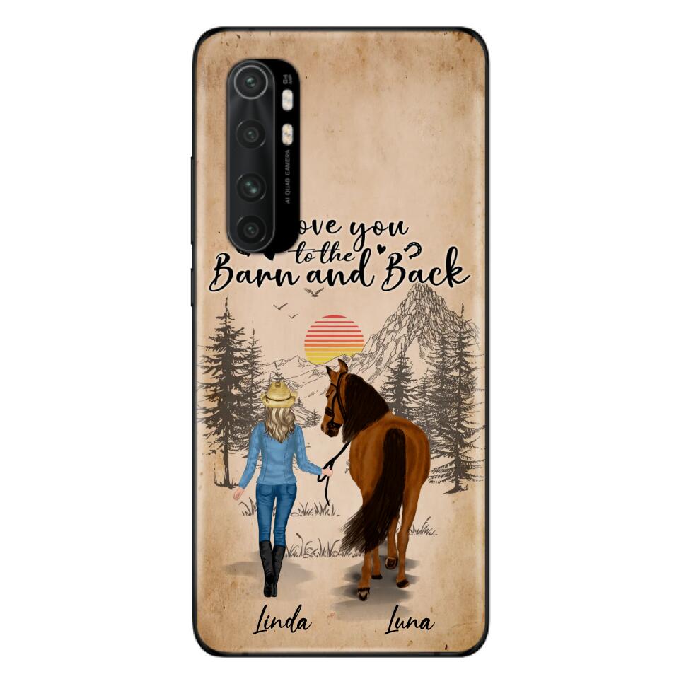 Personalized Horse Girl Phone Case - Gift Idea For Horse Lovers/Girl - Up to 6 Horses - Just A Girl Who Loves Horses - Case For Oppo/Xiaomi/Huawei
