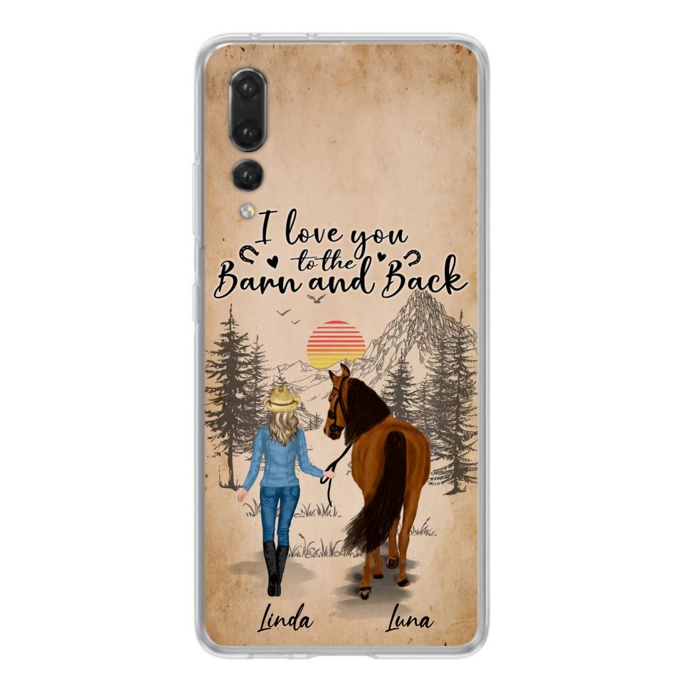Personalized Horse Girl Phone Case - Gift Idea For Horse Lovers/Girl - Up to 6 Horses - Just A Girl Who Loves Horses - Case For Oppo/Xiaomi/Huawei