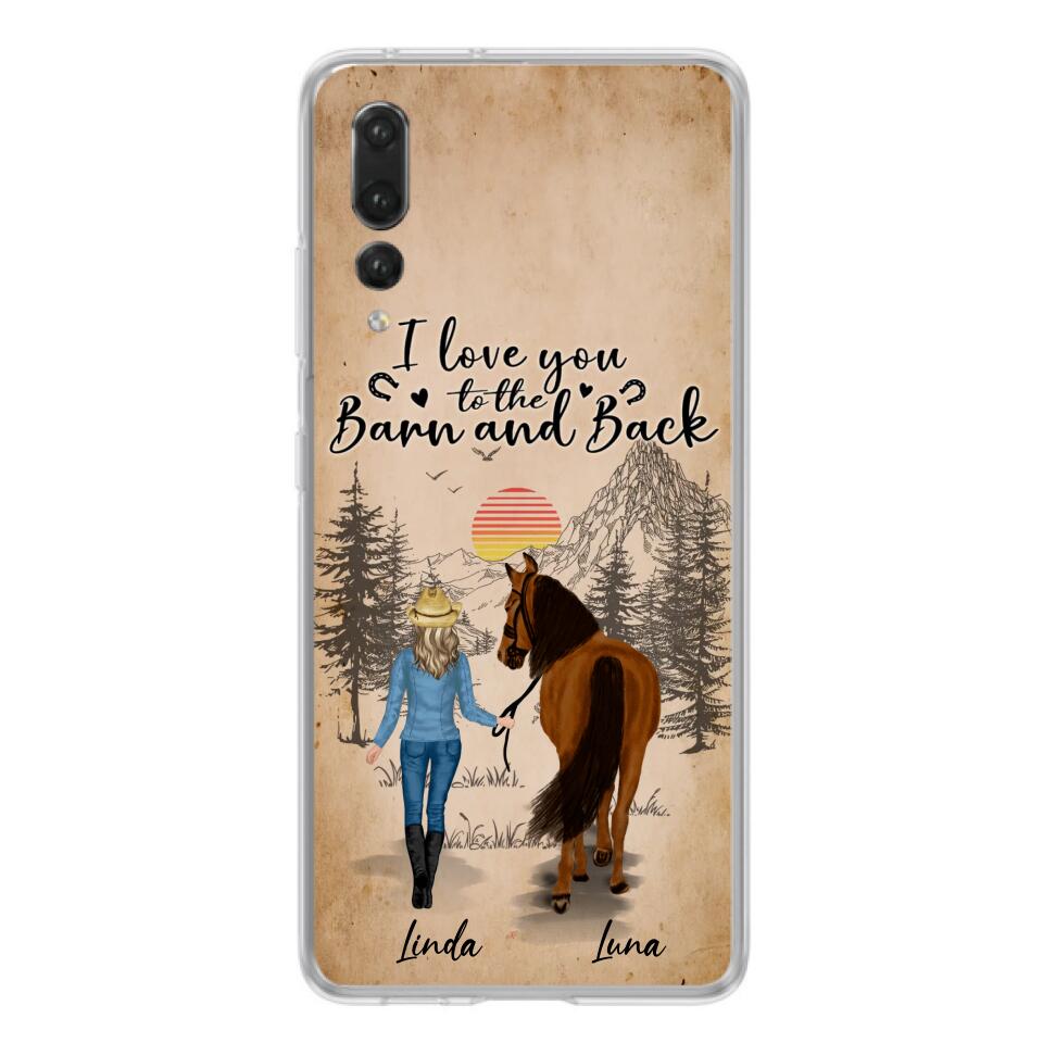 Personalized Horse Girl Phone Case - Gift Idea For Horse Lovers/Girl - Up to 6 Horses - Just A Girl Who Loves Horses - Case For Oppo/Xiaomi/Huawei