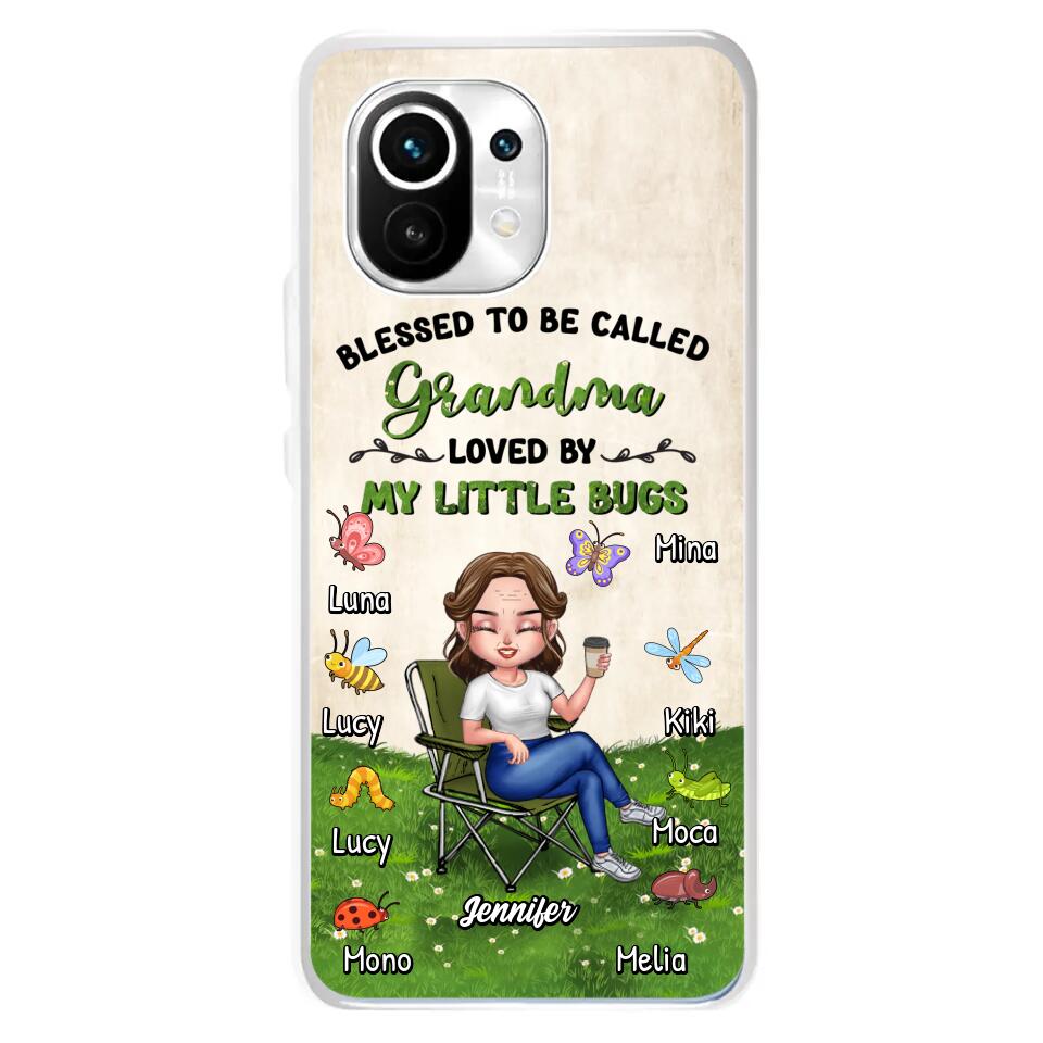 Personalized Grandma Phone Case - Up to 8 Bugs - Gift Idea For Mother's Day/Garden Lovers - Blessed To Be Called Grandma Loved By My Little Bugs - Case For Oppo/Xiaomi/Huawei