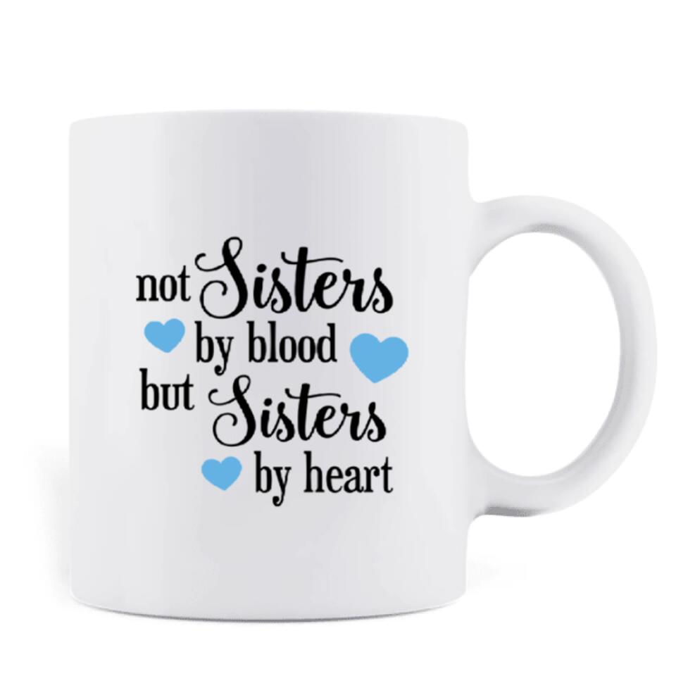 Personalized Best Friend Coffee Mug - Best Gift For Friends - Sisters By Heart