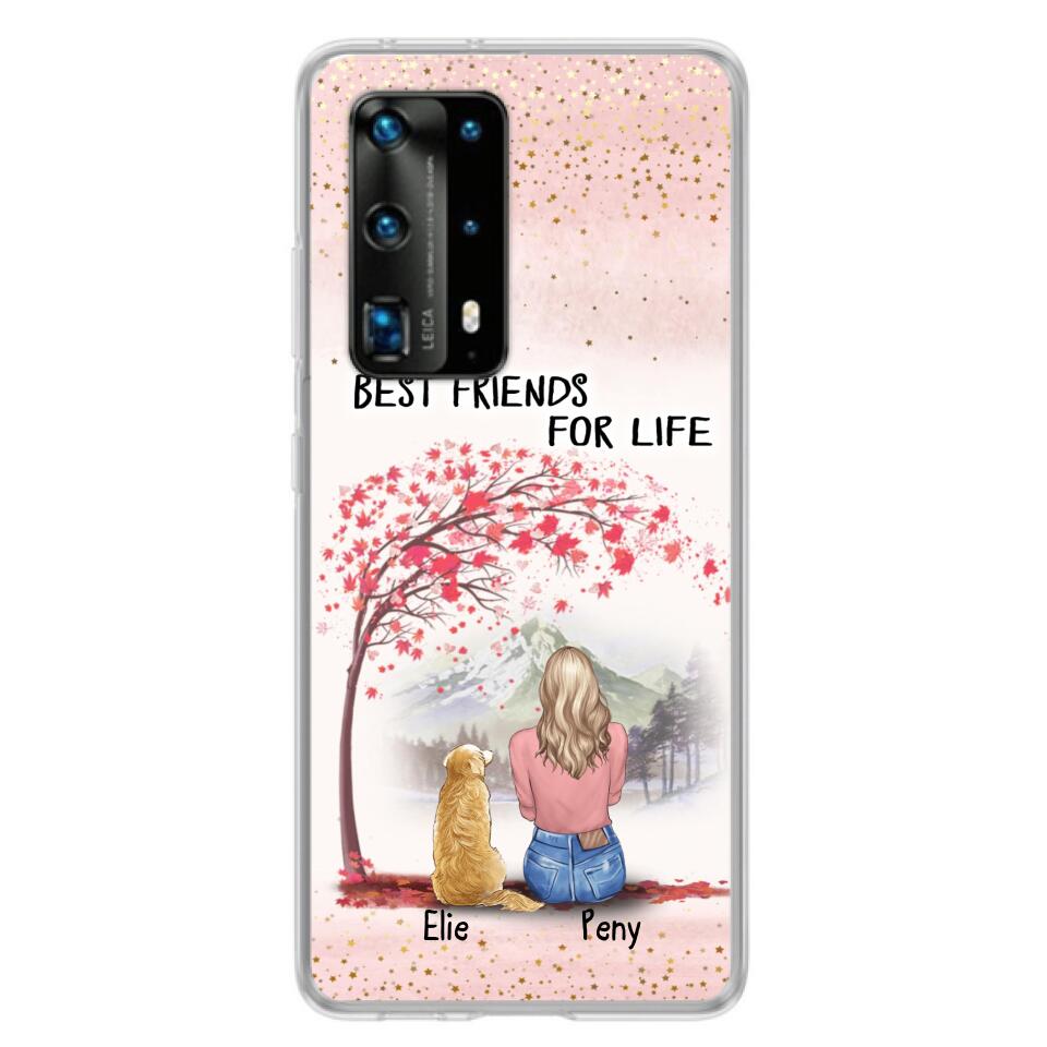 Personalized Pet Mom Phone Case - Mom With Up to 5 Pets - Best Friends For Life - Phone Case For Xiaomi, Oppo And Huawei