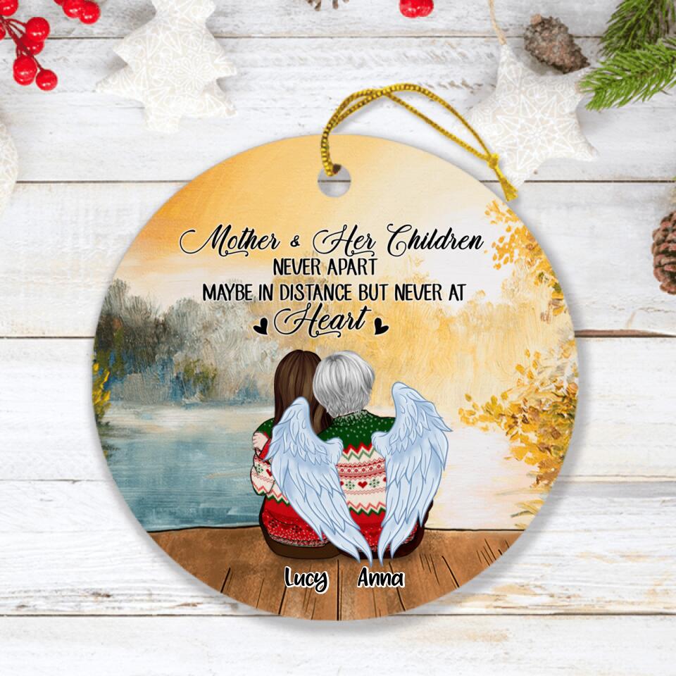 Personalized Mother & Daughter Ornament - Mom And Up to 4 Daughters - The Love Between Mother & Her Children Is Forever