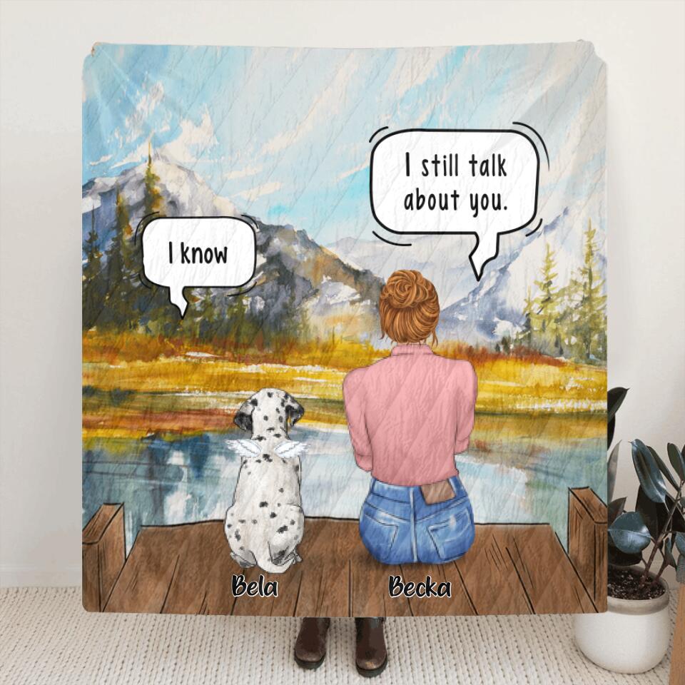 Personalized Dog Mom Quilt/Fleece Blanket - Up to 4 Pets - Gift Idea For Pet Lover - FXVV9O