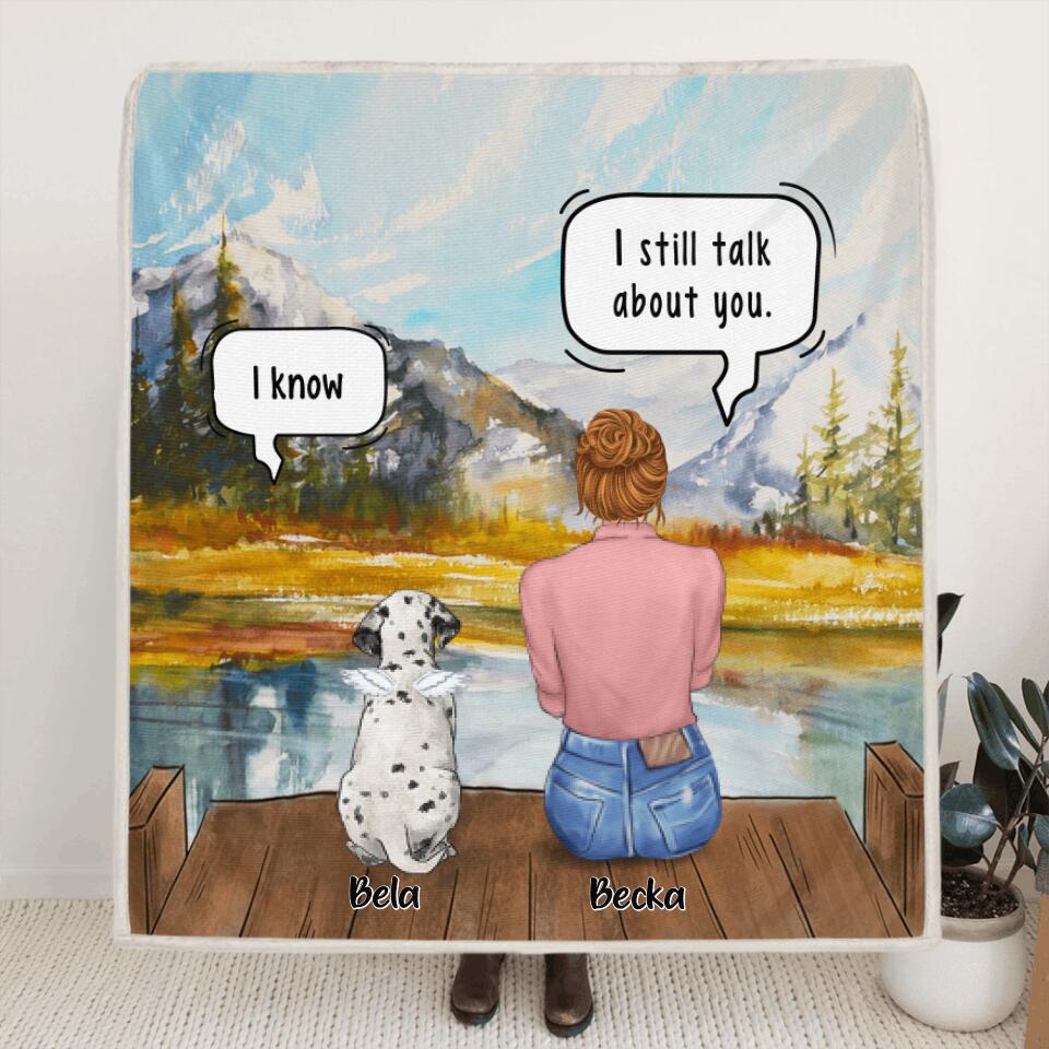 Personalized Dog Mom Quilt/Fleece Blanket - Up to 4 Pets - Gift Idea For Pet Lover - FXVV9O