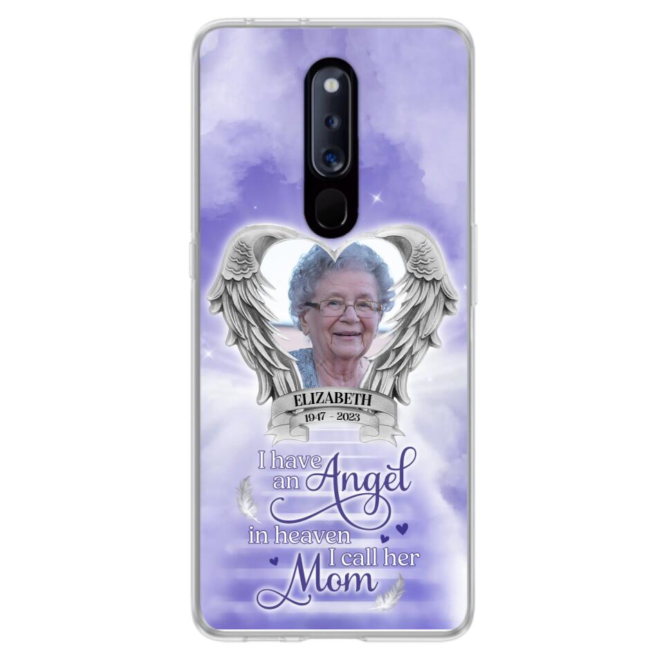 Custom Personalized Angel Mom Phone Case - Upload Photo - Memorial Gift Idea For Mom/ Mother's Day - I Have An Angel In Heaven I Call Her Mom - Case For Xiaomi/ Oppo/ Huawei