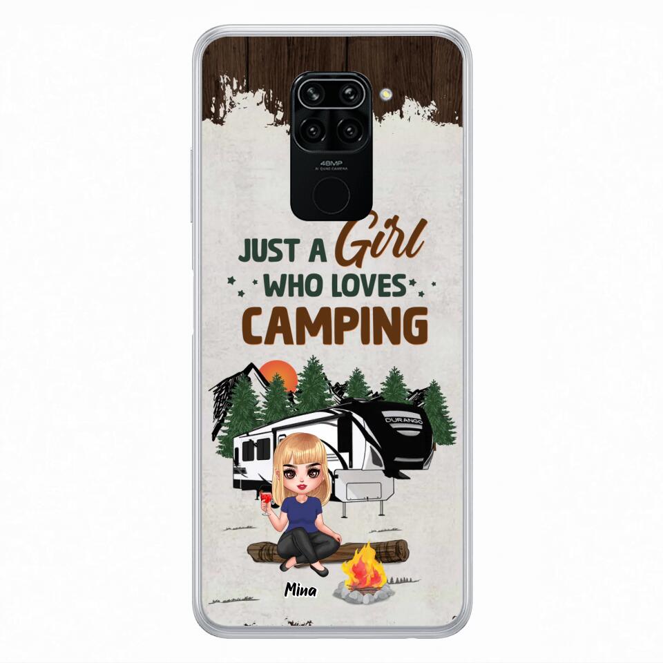 Custom Personalized Camping Girl Phone Case - Gift Idea For Camping Lover/ Mother's Day Gift - Just A Girl Who Loves Camping - Case For Xiaomi/ Oppo/ Huawei
