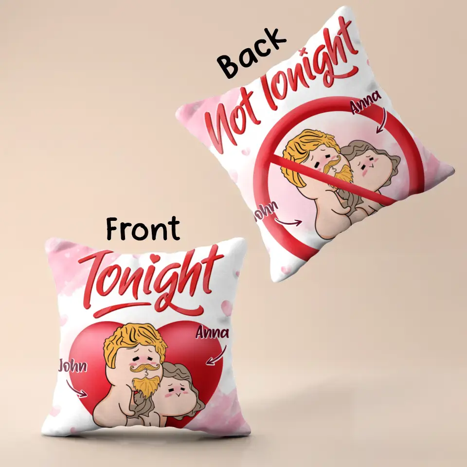 Personalized 2-Sided Printing Pillow Cover - Funny Valentine's Day Gift Idea For Him/Her
