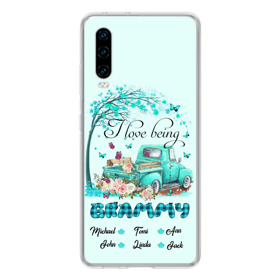 Personalized Grandma Phone Case - I Love Being Grandma - R5OIKQ -TQ - Case For iPhone And Samsung