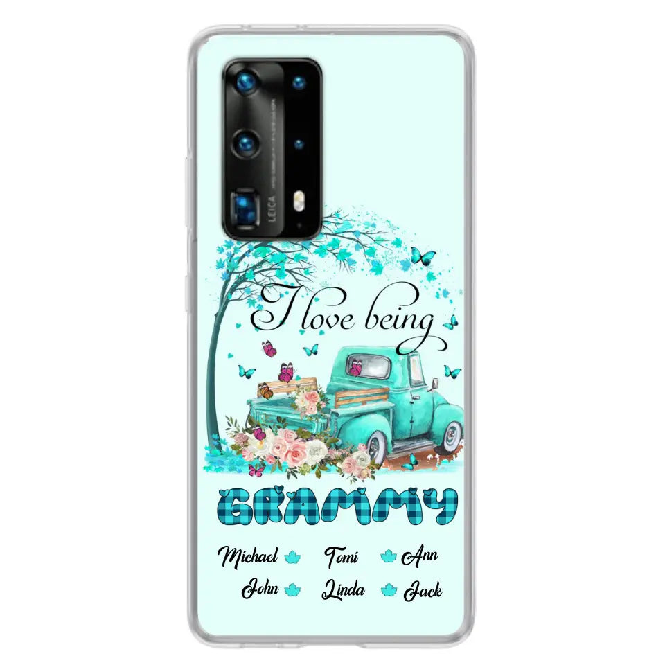 Personalized Grandma Phone Case - I Love Being Grandma - R5OIKQ -TQ - Case For iPhone And Samsung