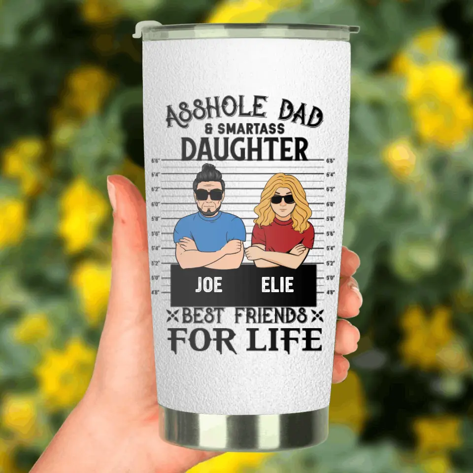Personalized Dad/Mom & Daughter/Son Tumbler - Father's Day/Mother's Day Gift from Daughter & Son