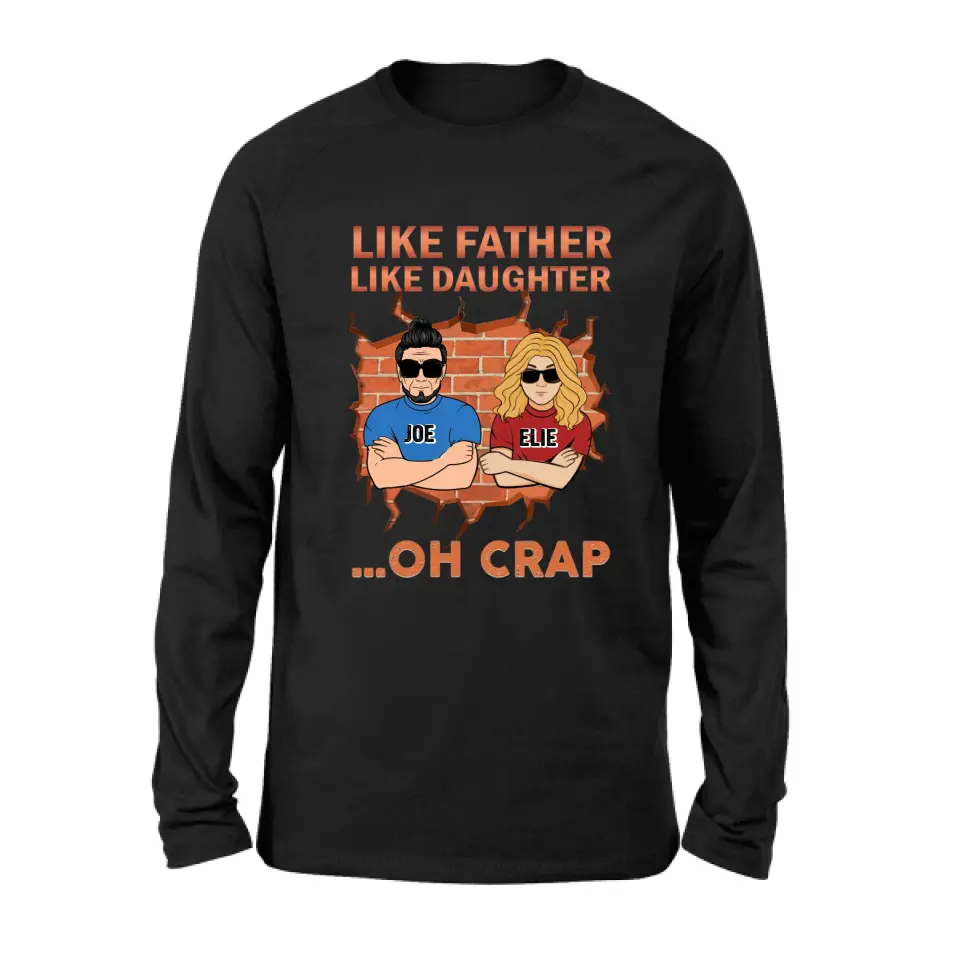 Personalized Dad/Mom And Daughter/Son T-Shirt - Gift Idea For Father's Day/Mother's Day