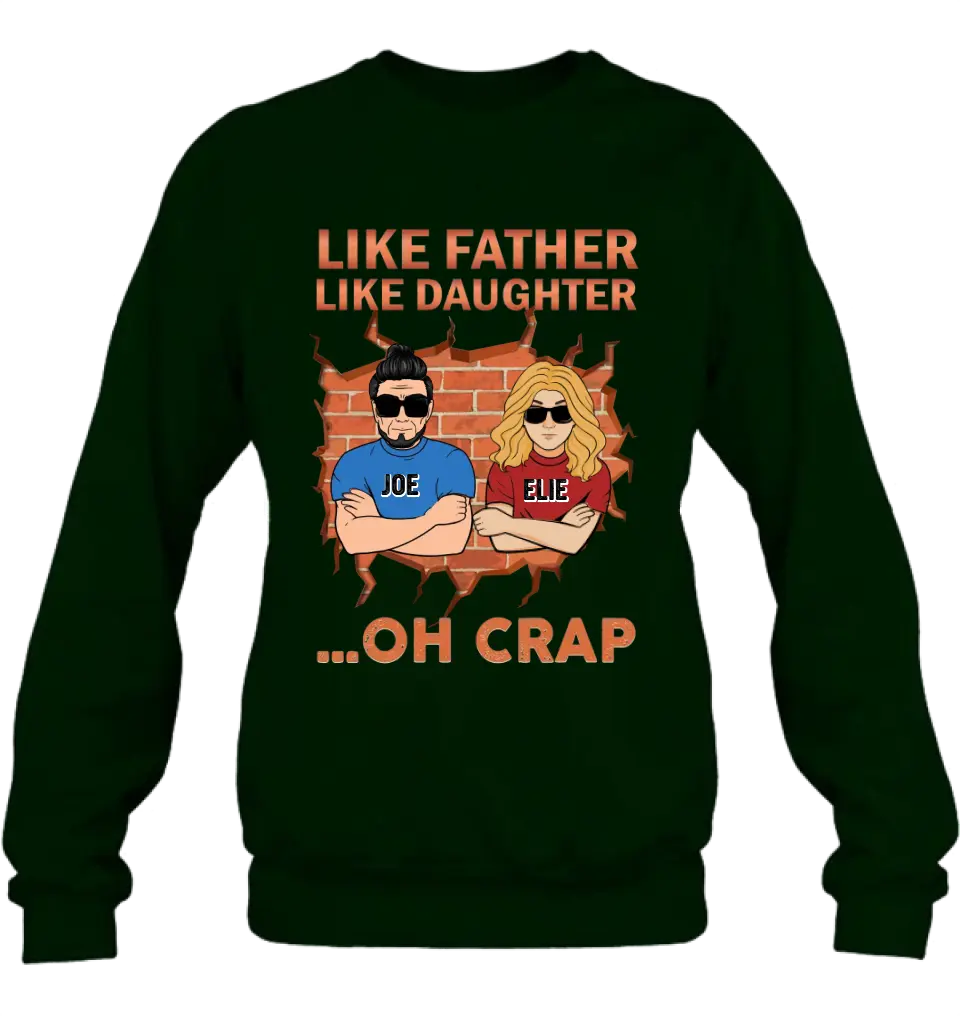 Personalized Dad/Mom And Daughter/Son T-Shirt - Gift Idea For Father's Day/Mother's Day