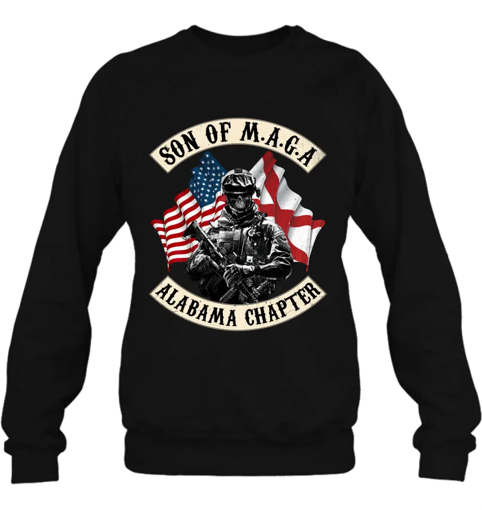 Personalized Veteran Unisex T-shirt/ Sweatshirt/ Long Sleeve - Hoodie - Gift Idea For Veteran/ Father's Day/ Birthday - Son Of M.A.G.A
