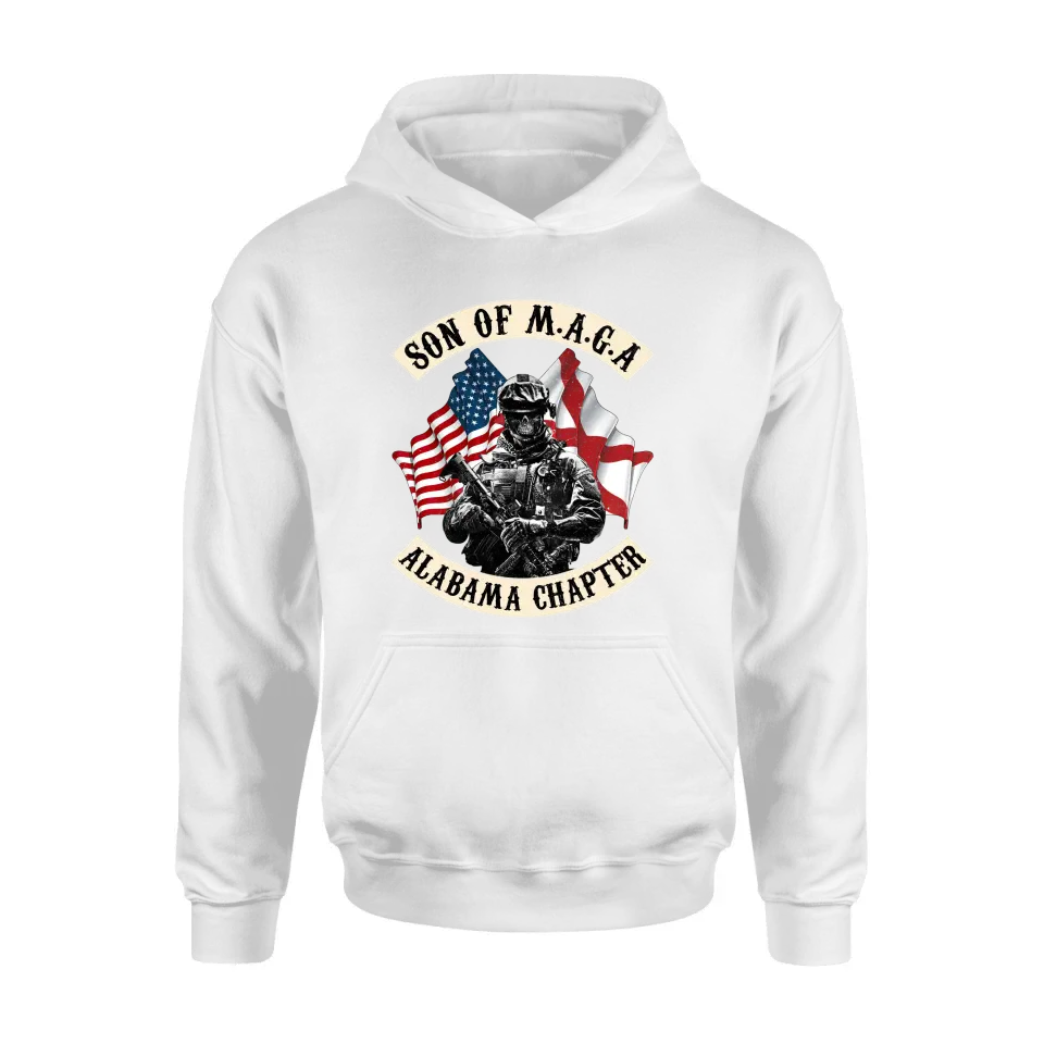 Personalized Veteran Unisex T-shirt/ Sweatshirt/ Long Sleeve - Hoodie - Gift Idea For Veteran/ Father's Day/ Birthday - Son Of M.A.G.A