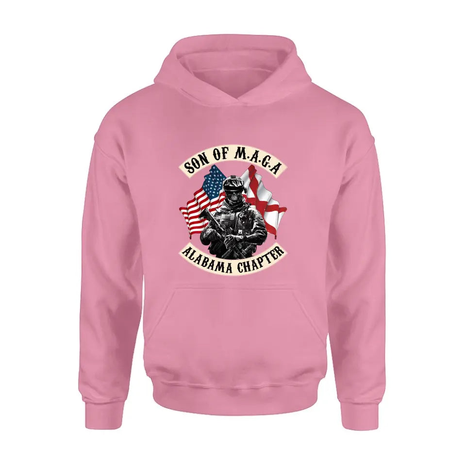 Personalized Veteran Unisex T-shirt/ Sweatshirt/ Long Sleeve - Hoodie - Gift Idea For Veteran/ Father's Day/ Birthday - Son Of M.A.G.A