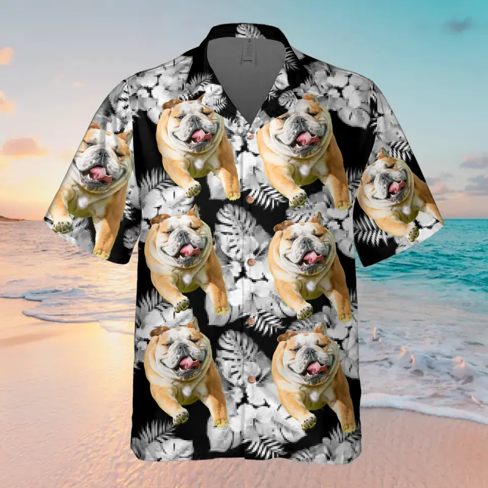 Personalized Dog Photo Hawaiian Shirt - Gift Idea For Dog Lovers - Upload Photo