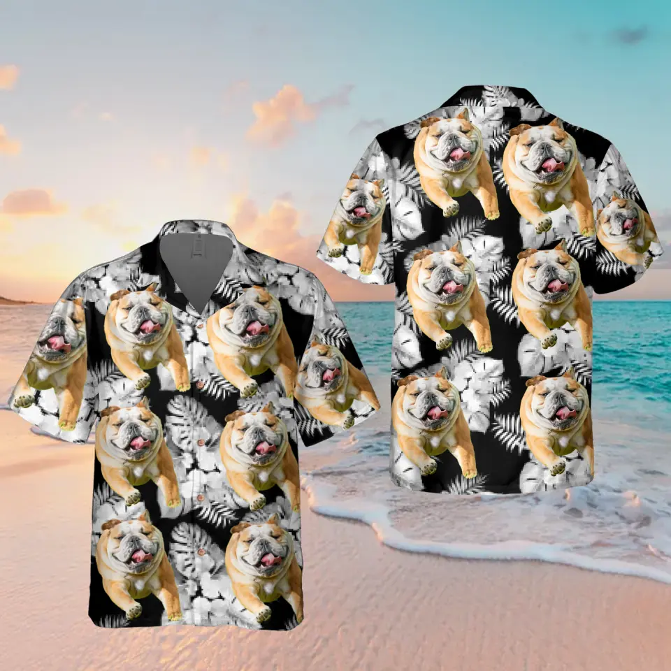 Personalized Dog Photo Hawaiian Shirt - Gift Idea For Dog Lovers - Upload Photo