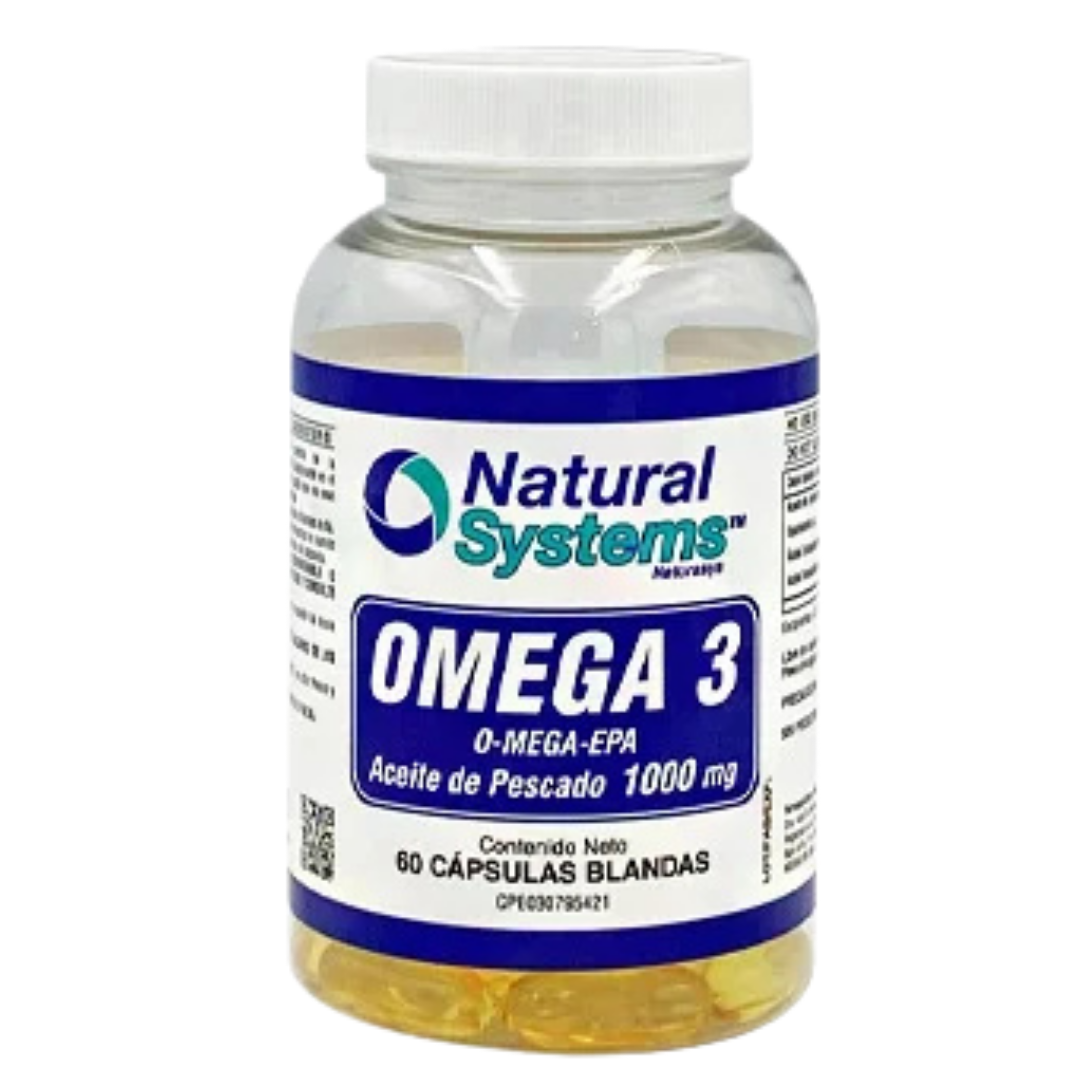 Natural Systems Omega-3 Fish Oil 1000mg (60 Softgels)