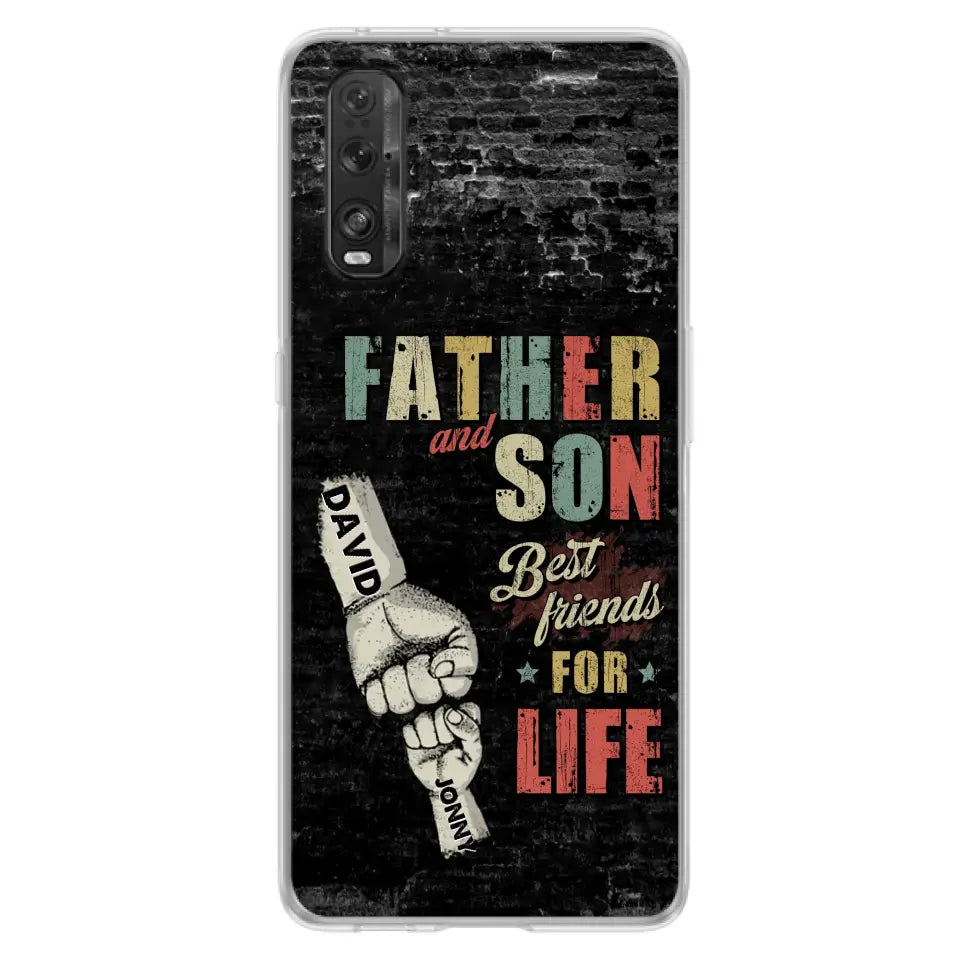 Personalized Father Phone Case - Up to 5 Children - Father's Day Gift Idea from Sons/Daughters - Father And Son/Daughter Best Friends For Life - Case for Xiaomi/Huawei/Oppo