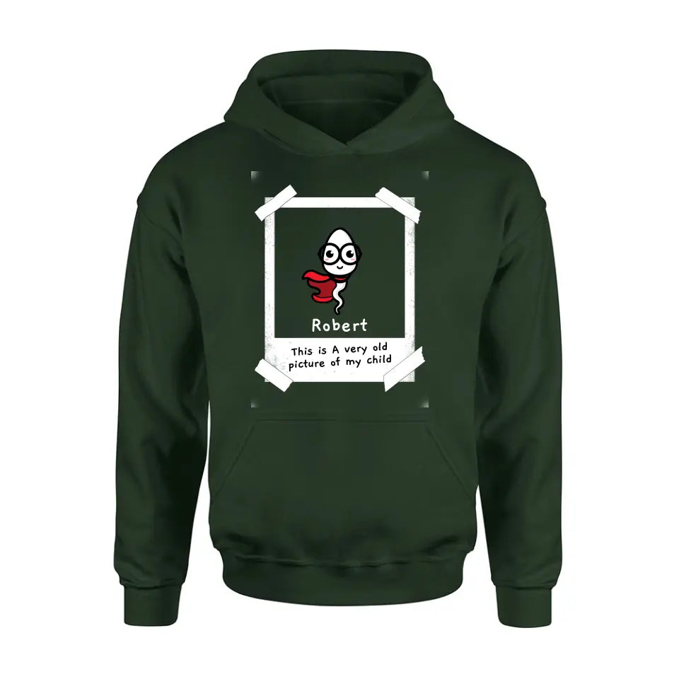 Personalized Sperms Shirt/Hoodie - Gift Idea For Father's Day - Up to 6 Sperms - This Is A Very Old Picture Of My Child