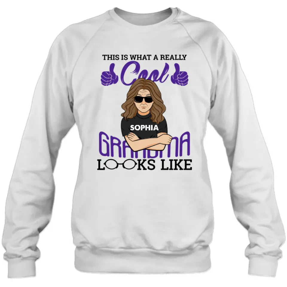 Personalized Cool Grandma Shirt/Hoodie - Gift Idea For Grandma - This Is What A Really Cool Grandma Looks Like