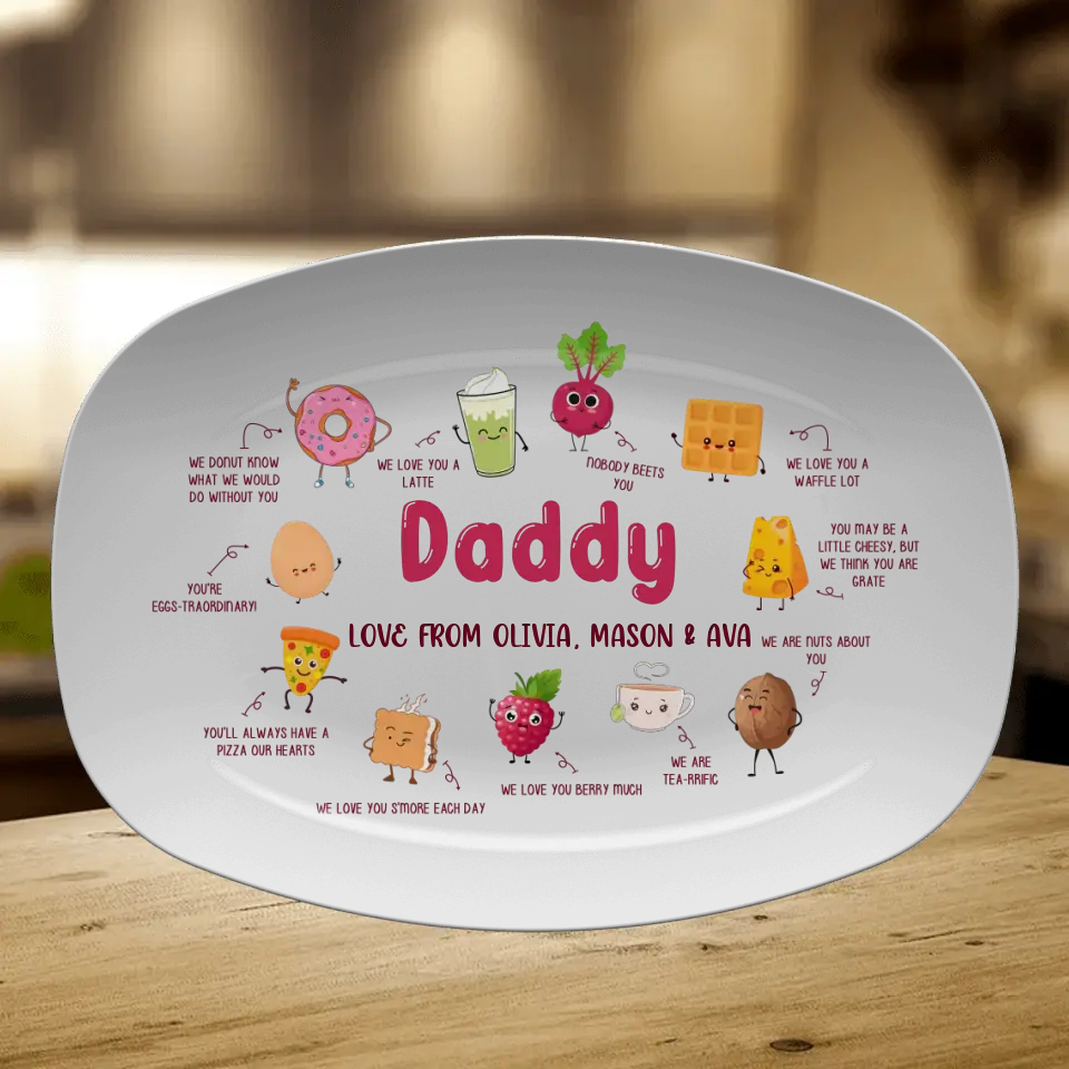 Personalized Family Serving Platter - Gift Idea For Family