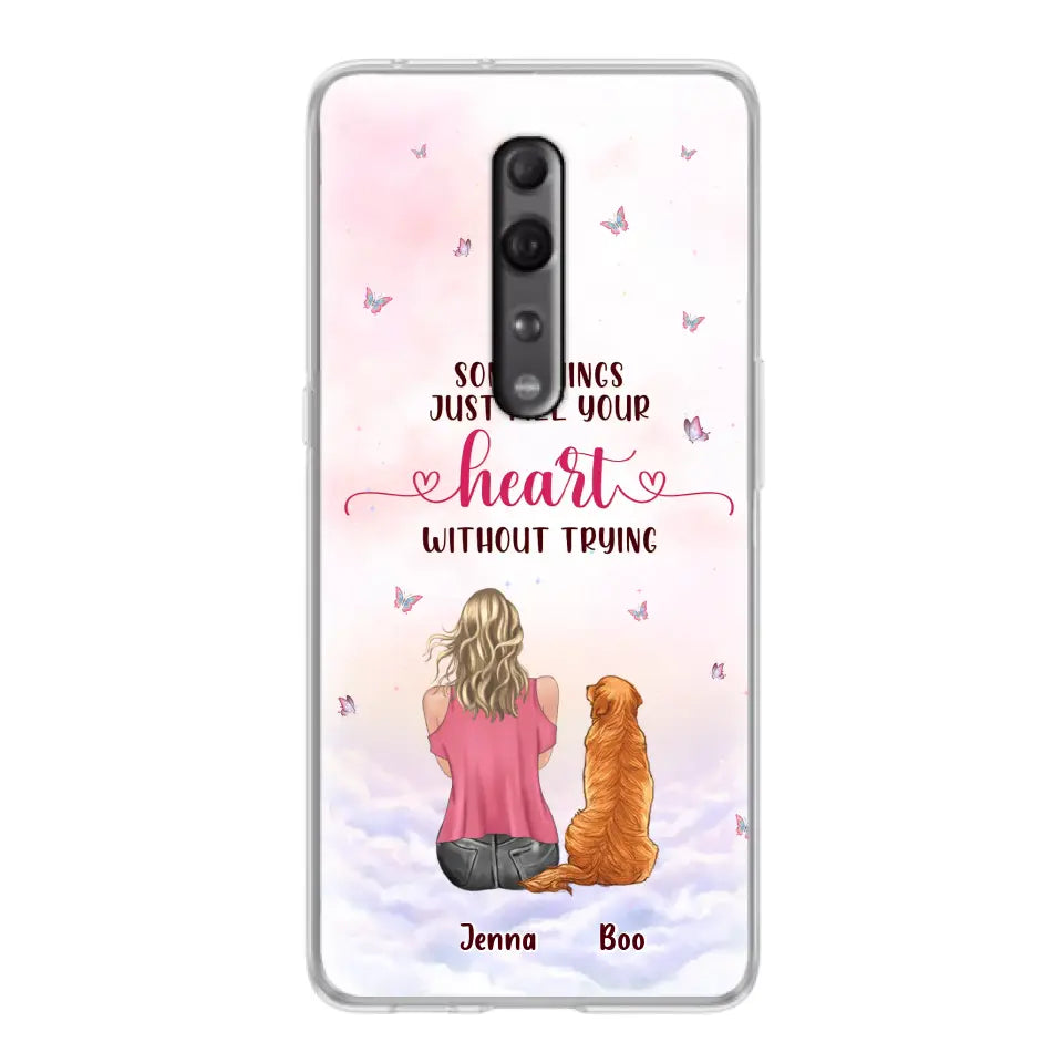Personalized Dog Mom Phone Case - Up to 5 Dogs - Gift Idea For Dog Lovers - Some Things Just Fill Your Heart Without Trying - Case for iPhone/Samsung - Case for Xiaomi/Huawei/Oppo
