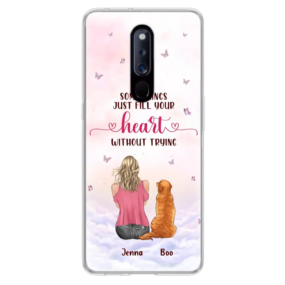 Personalized Dog Mom Phone Case - Up to 5 Dogs - Gift Idea For Dog Lovers - Some Things Just Fill Your Heart Without Trying - Case for iPhone/Samsung - Case for Xiaomi/Huawei/Oppo