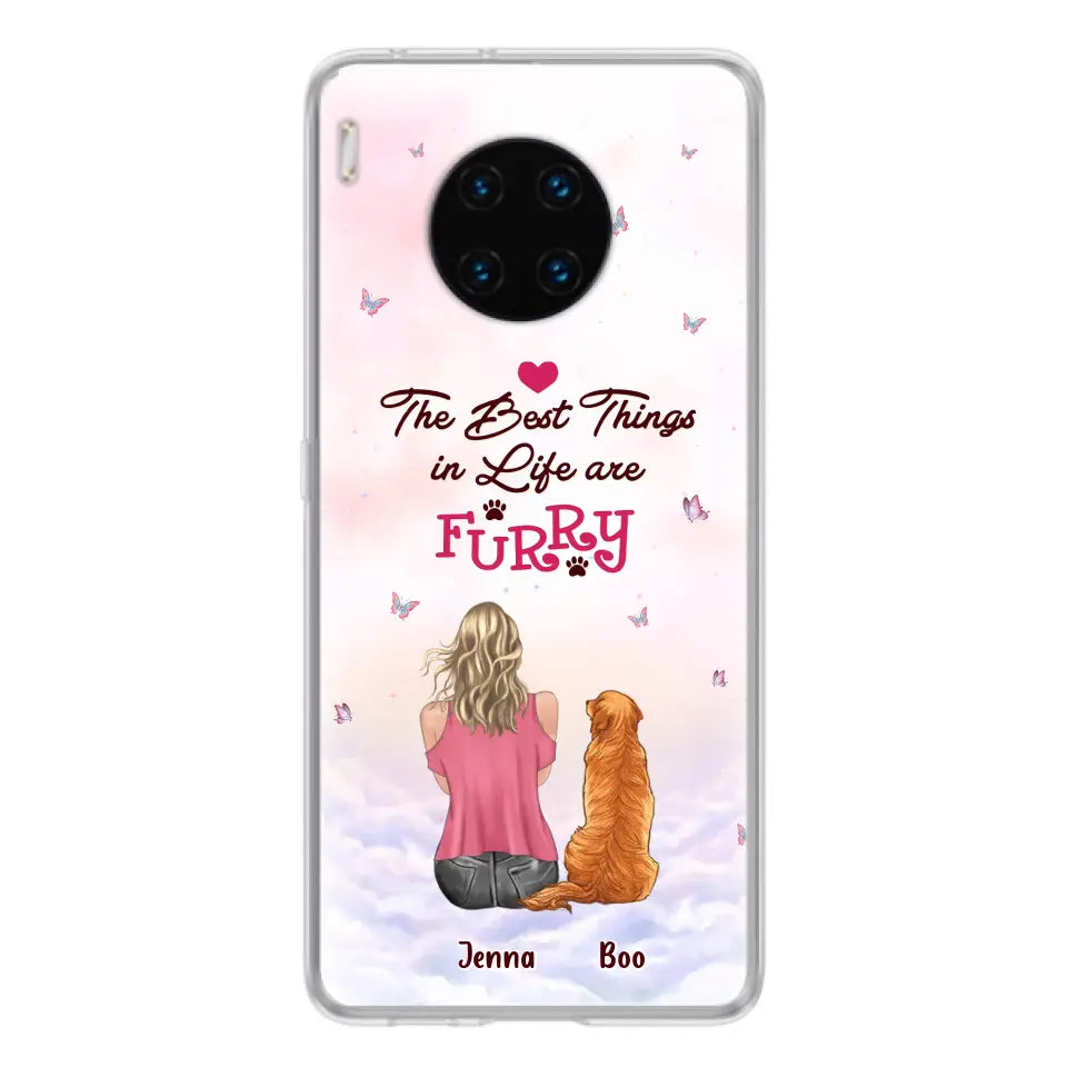 Personalized Dog Mom Phone Case - Up to 5 Dogs - Gift Idea For Dog Lovers - The Best Things In Life Are Furry - Case for Xiaomi/Huawei/Oppo