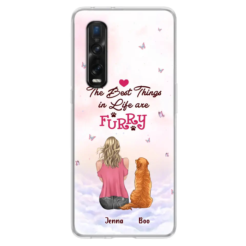 Personalized Dog Mom Phone Case - Up to 5 Dogs - Gift Idea For Dog Lovers - The Best Things In Life Are Furry - Case for Xiaomi/Huawei/Oppo