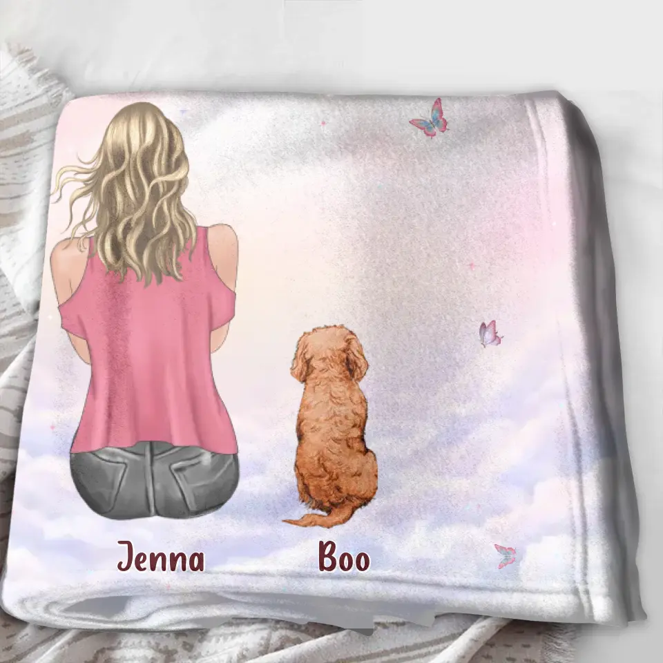 Personalized Dog Mom Pillow Cover/Quilt/Fleece Throw Blanket - Up to 5 Dogs - Gift Idea For Dog Lovers - The Best Things In Life Are Furry