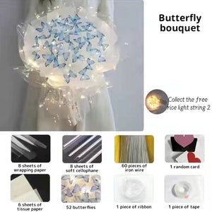 52 butterflies--Crystal blue