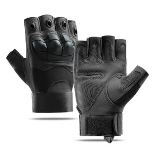 Soft Shell Half Finger Black