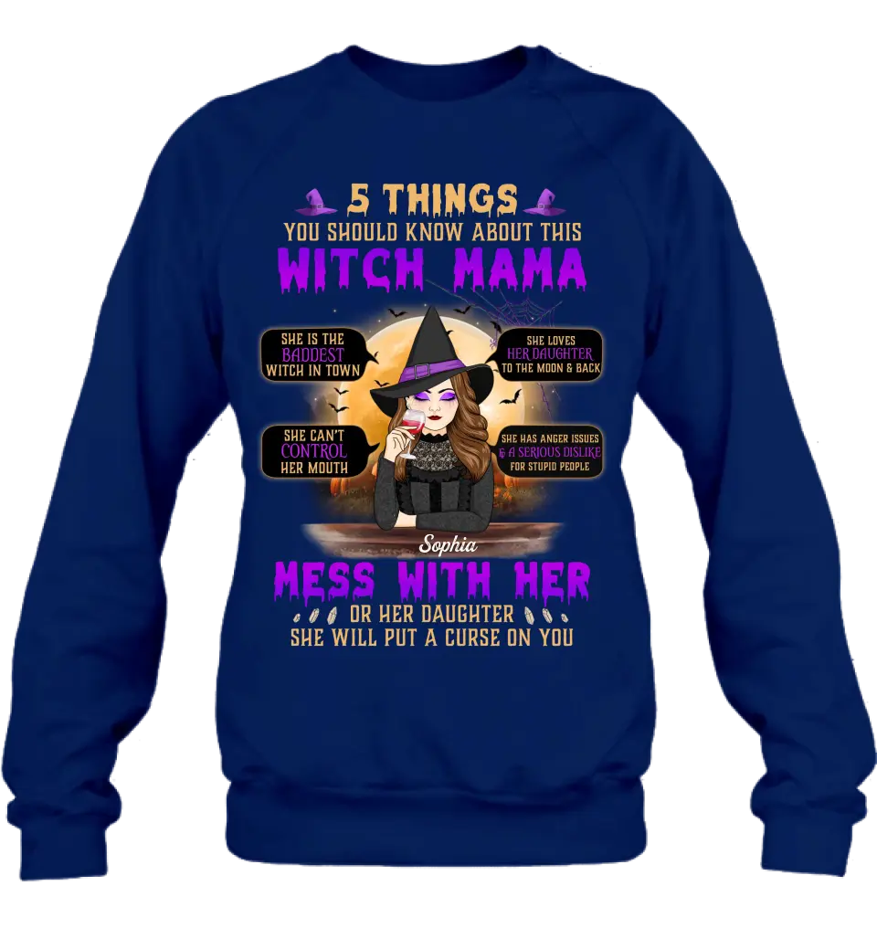 Personalized Witch Mom Shirt/Hoodie - Best Gift Idea For Halloween/Mom - 5 Things You Should Know About This Witch Mama