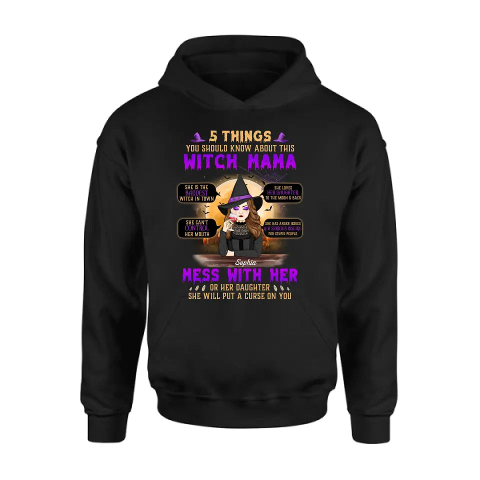 Personalized Witch Mom Shirt/Hoodie - Best Gift Idea For Halloween/Mom - 5 Things You Should Know About This Witch Mama