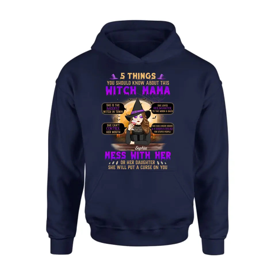 Personalized Witch Mom Shirt/Hoodie - Best Gift Idea For Halloween/Mom - 5 Things You Should Know About This Witch Mama