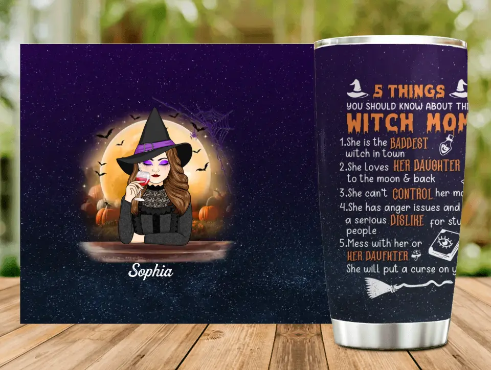 Personalized Witch Mom Tumbler - Best Gift Idea For Halloween/Mom - 5 Things You Should Know About This Witch Mom