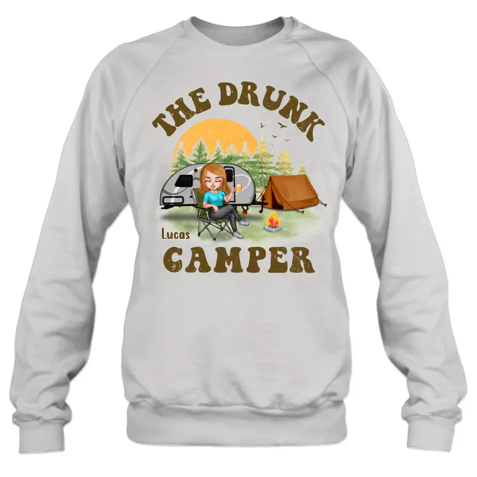 Personalized Camping Shirt/Hoodie - Gift Idea for Camping Lovers/Friends - The Drunk Camper