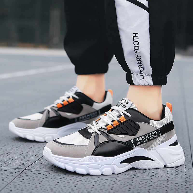 New Arrival Mesh Breathable Sports Running Men's Shoes Old Thick-soled Casual Men's Shoes