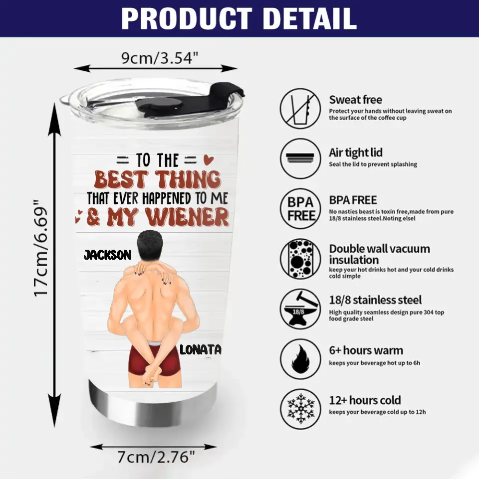 Personalized Couple Tumbler - Gift Idea For Him/Her/Couple - Of All The Vagina In The World Yours Is My One And Only