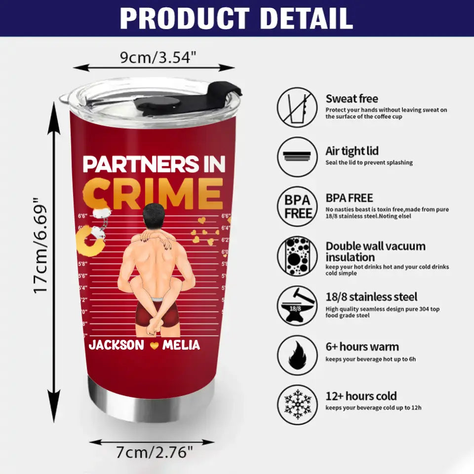 Personalized Couple Tumbler - Gift Idea For Him/Her/Couple - If It's Dirty Kinky Naughty, Messy Or Just Plain Wrong I Want To Do It With You